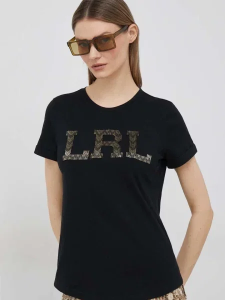 Тениска Lauren Ralph Lauren черно