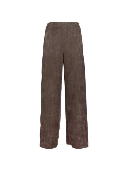 Pantaloni Via Masini 80 de catifea cord maro