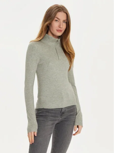 Vero Moda Pulover Happiness gri