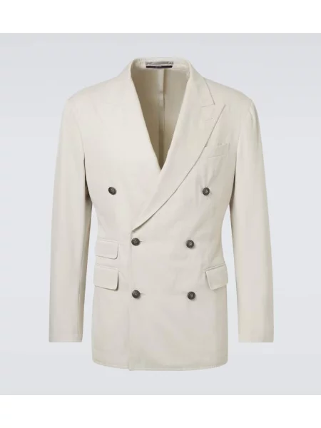 Sacou Dunhill din cașmir gri