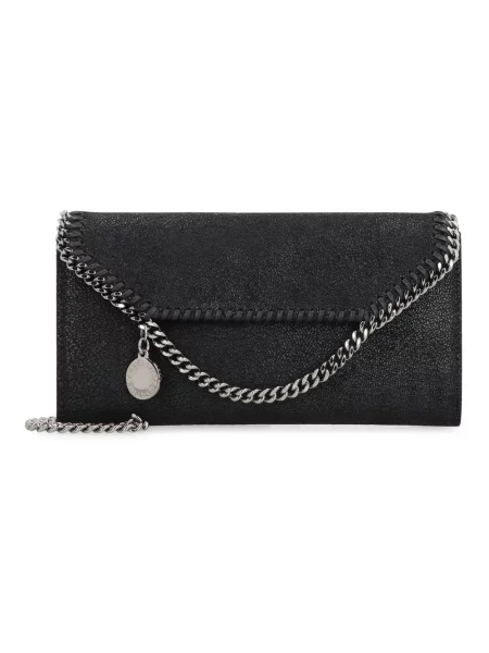 Stella McCartney FALABELLA CONTINENTAL portfel czarny
