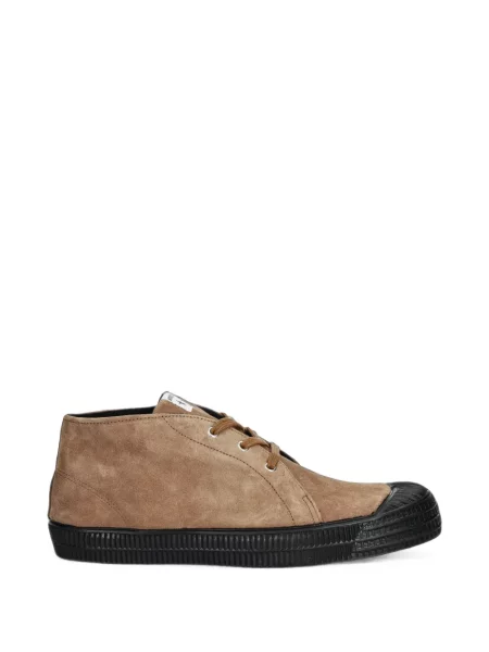 Sneakerși Novesta din piele de căprioară maro