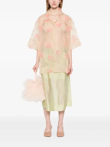 Fustă midi The Garment până la genunchi verde