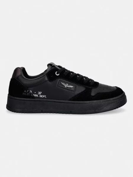 Pánske topánky Aeronautica Militare jet black čierna