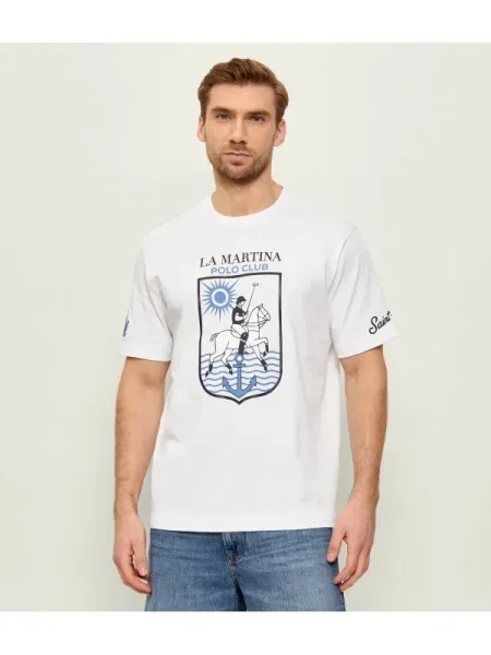 La Martina Tricou alb