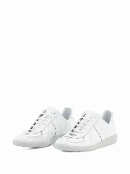 Sneakerși Kaptain Sunshine din piele alb