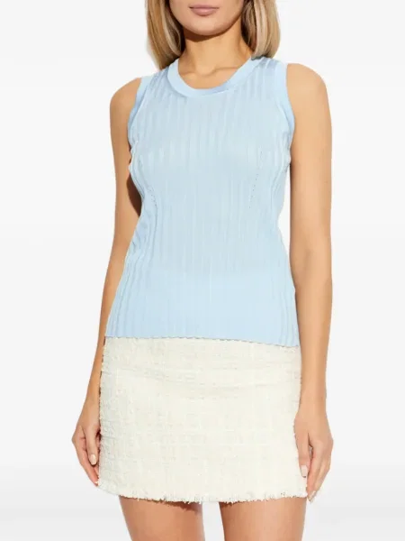 Top Versace tricotate albastru