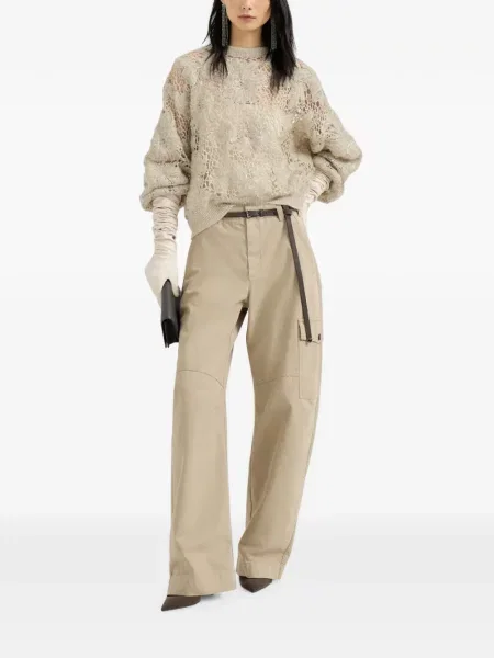 Pulover Brunello Cucinelli cu broderie de lână