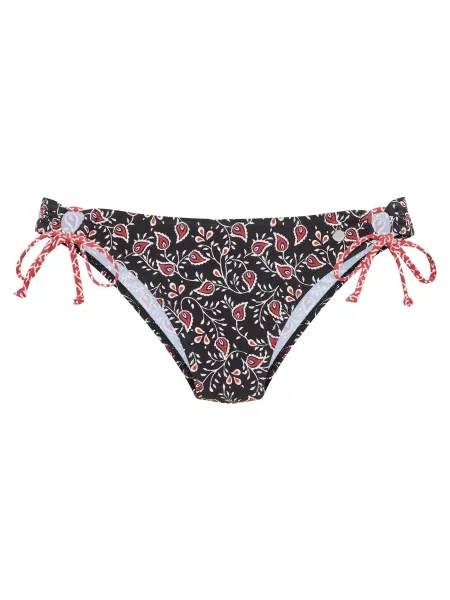 LASCANA Slip costum de baie crem / roșu negru