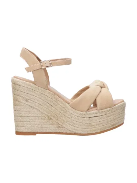 Sandały Espadrilles zamszowe brązowe