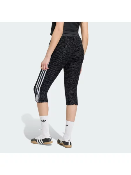 ŘASENÉ CAPRI LEGÍNY adidas x MIA MARZQUEZ černé
