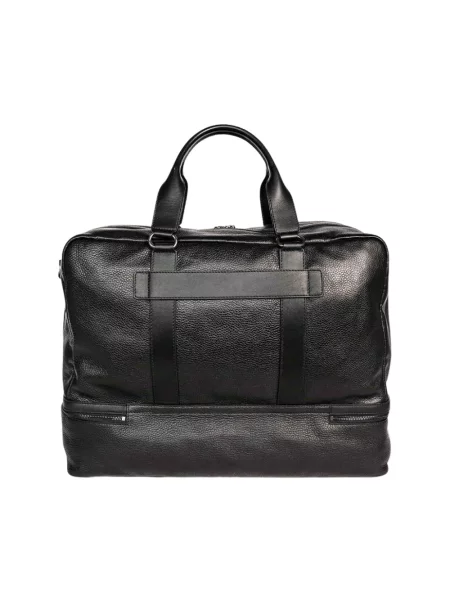 Torba na laptopa Bgents skórzana czarna