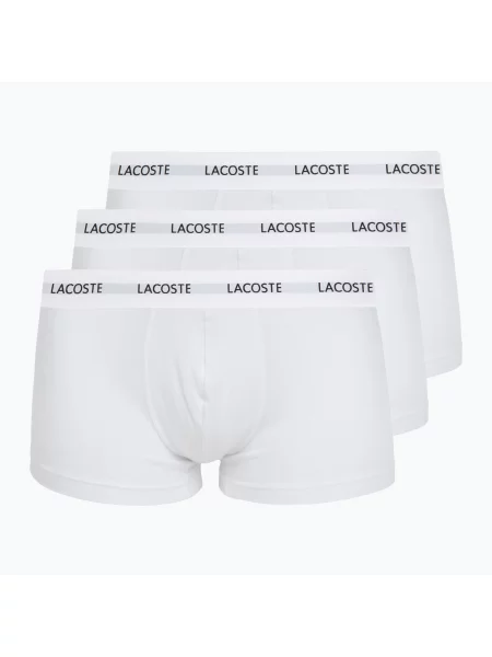 Férfi boxer nadrág Lacoste 3 pack white. Méret: M fehér