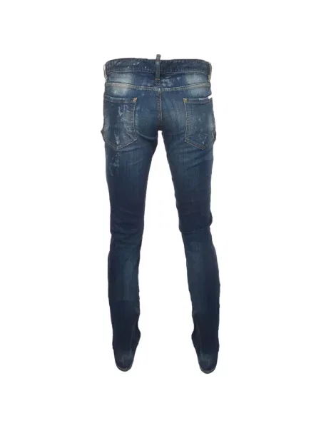 Blugi Dsquared2 zdrențuiți albastru