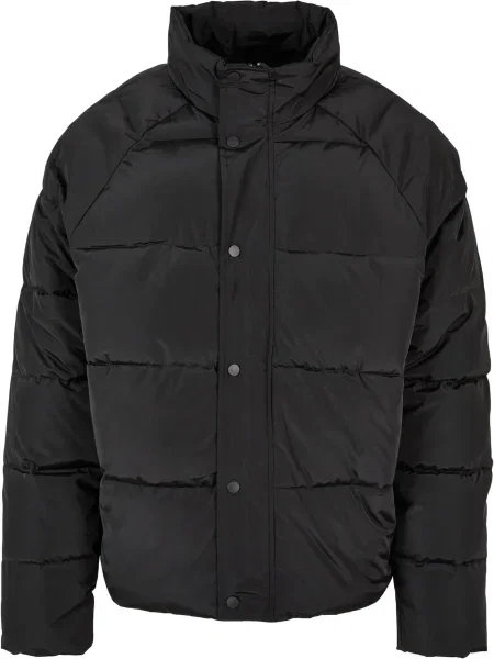 Raglan Puffer Jacket Black negru