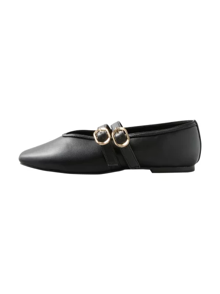 Love & roses Balerini cu curea glezna negru