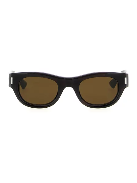 Okulary przeciwsłoneczne Saint Laurent brązowe