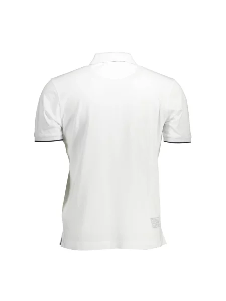 Polo La Martina z krótkim rękawem elegancke białe