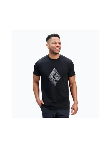 Футболка Black Diamond Engineered Diamond SS Tee black чорна