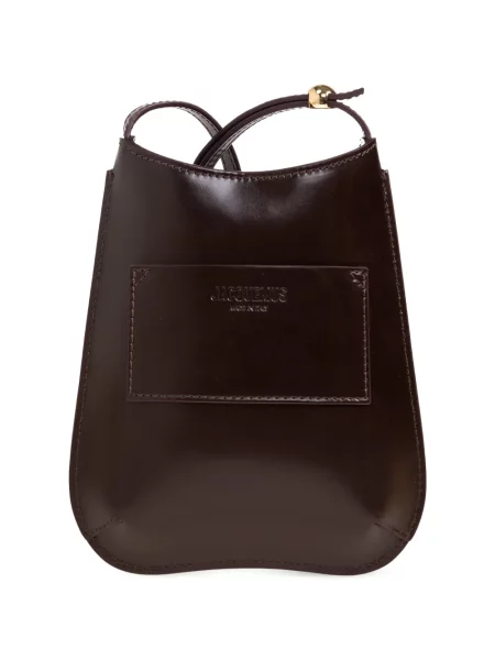 Geanta de piele Jacquemus din piele maro