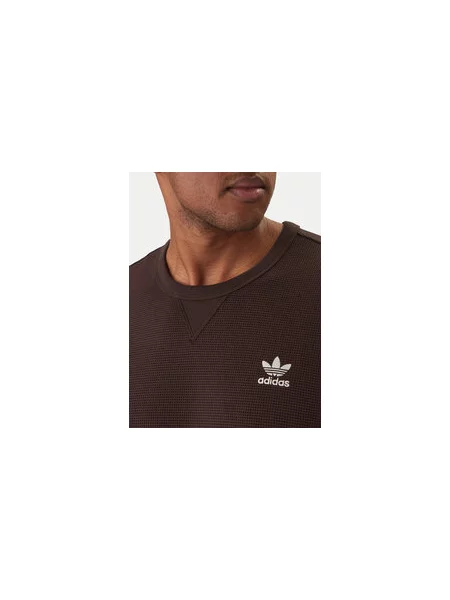 Adidas Majica Trefoil Essentials Waffle rjava