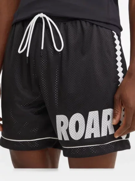 Pantaloni scurți Puma cu imagine plasă negru