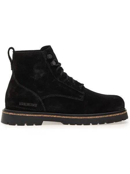 Botine Birkenstock din dantelă negru