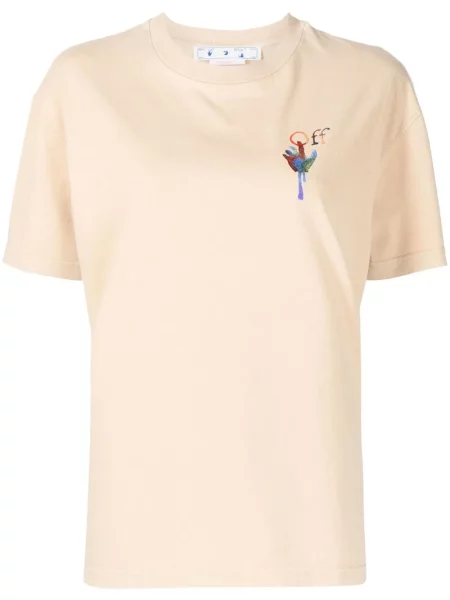 Tricou Off-white cu imagine alb