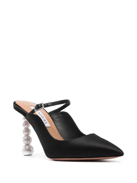 Klapki mules dziecięce Aquazzura czarne