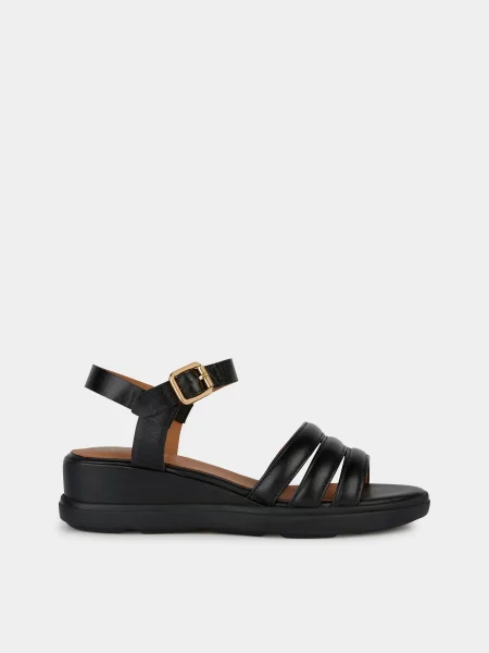 Geox Босоніжки шкіра/поліуретан чорний