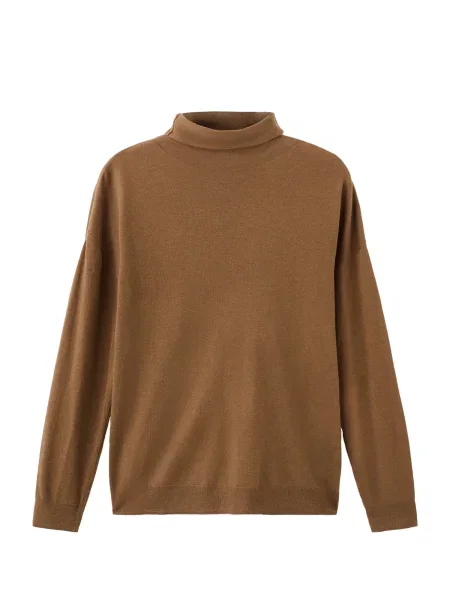 MANGO Pulover MILA caramel maro