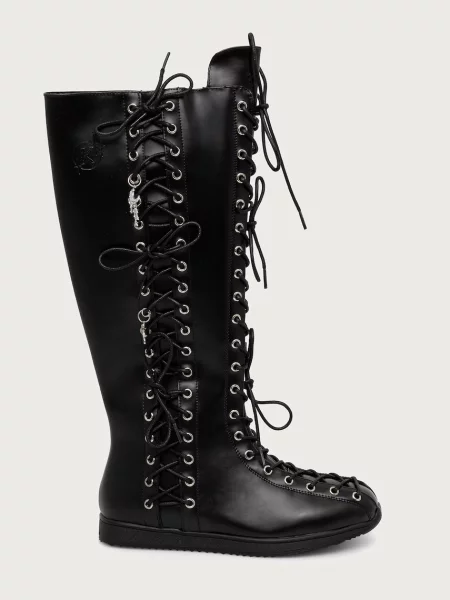Мереживні довгі кеди Koi Footwear на шнурівці
