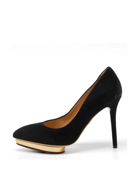 Pantofi cu toc Charlotte Olympia cu platformă negru