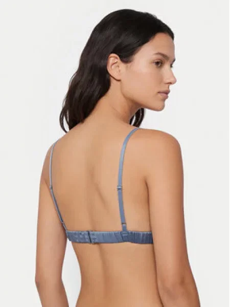 Calvin Klein Underwear Braletė liemenėlė Signature Satin Šviesiai mėlyna