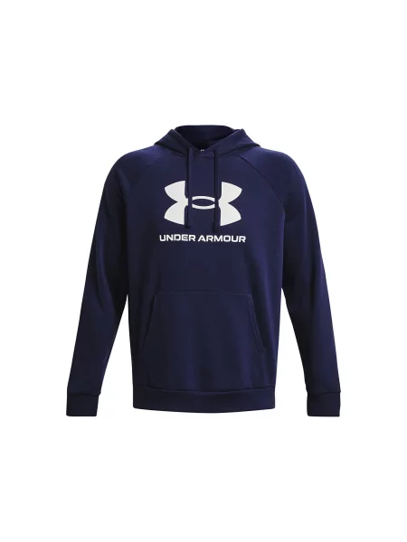 Pánska mikina Under Armour Rival Fleece Logo HD midnight navy/white modrá