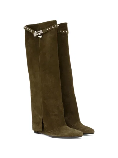 Botine Gibaldi cu pană cu tepi verde