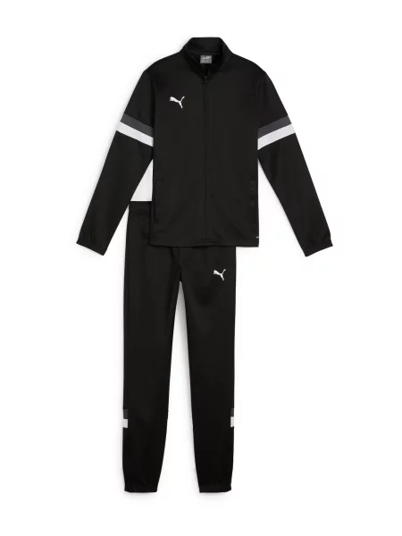 PUMA Costum de trening TeamRise gri închis / negru alb