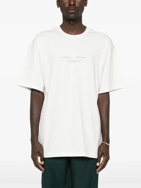 Tricou Peacemaker Oamc cu decolteu rotund alb