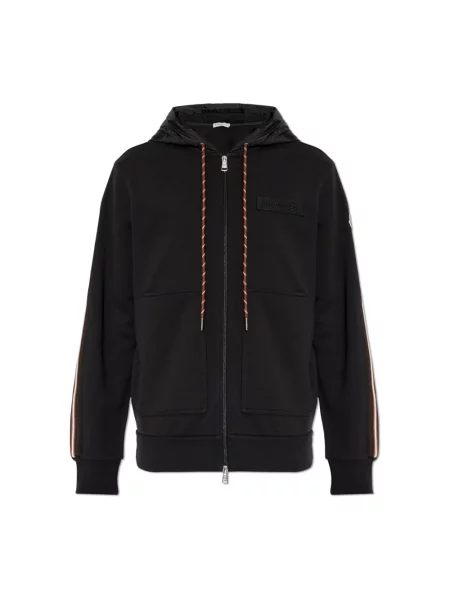 Bluza sportowa Moncler z logo czarna