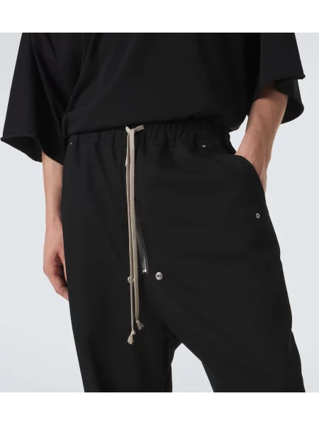 Pantaloni Rick Owens de lână negru