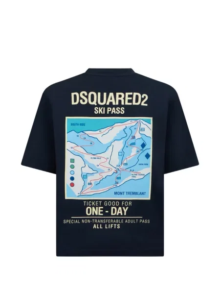 Tricou Dsquared2 cu imagine albastru