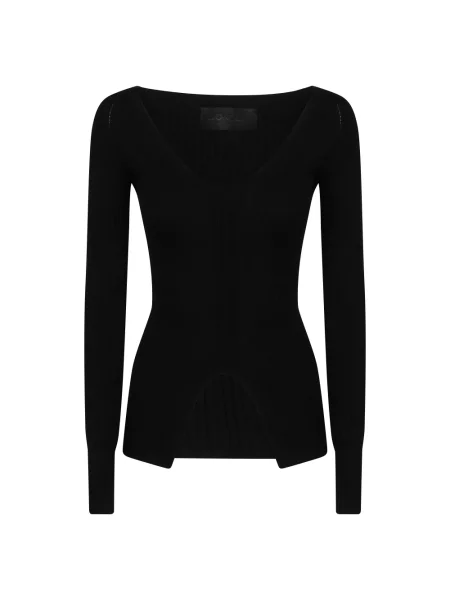 Dzianinowy sweter Dondup czarny