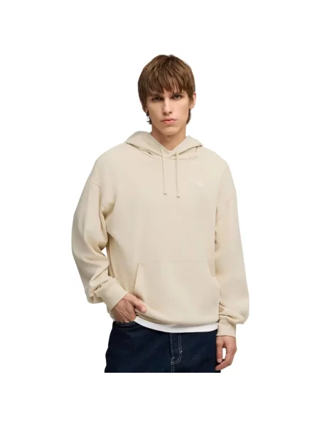 Bluza z kapturem Puma ESS Elevated Relaxed do treningu beżowa