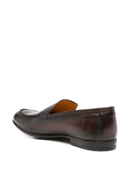 Pantofi loafer Fratelli Rennella din piele maro