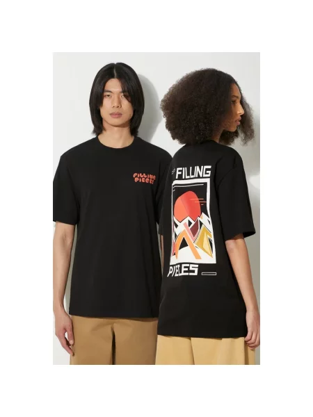 Filling Pieces t-shirt Sunset z nadrukiem czarny