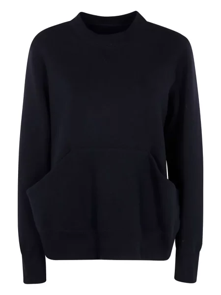 Pulover Sacai cu decolteu rotund negru