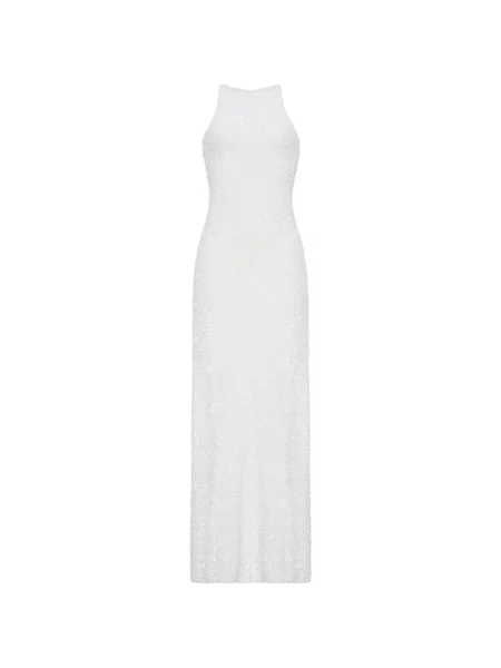 Rochie maxi Adam Lippes cu paiete alb