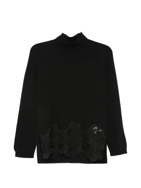 Pulover Fabiana Filippi din dantelă negru