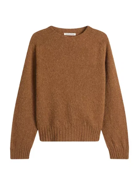 Dzianinowy sweter Ymc brązowy