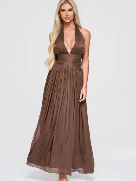 Rochie maxi Edoti maro